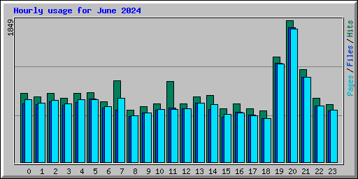 Hourly usage for June 2024