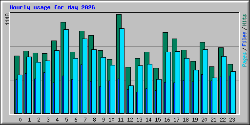 Hourly usage for May 2026